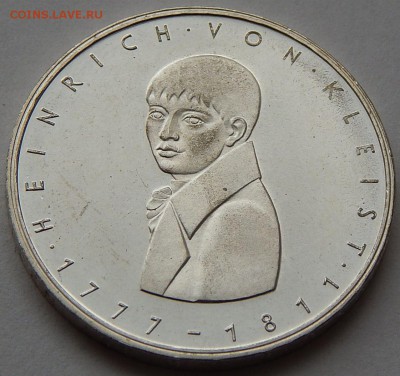 ФРГ 5 марок 1977 Генрих фон Клейст, до 20.08.16 в 22:00 МСК - 4309.JPG