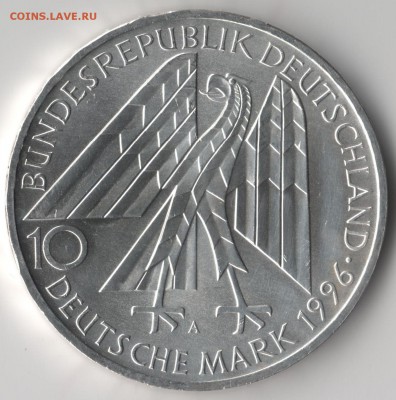 ФРГ 10 марок 1996 Колпингверк, до 20.08.16 в 22:00 МСК - 2909