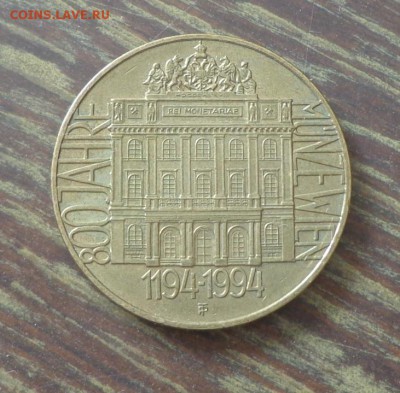 АВСТРИЯ - 20ш 800 ЛЕТ ВЕНСКОМУ МОНЕТНОМУ ДВОРУ 19.08, 22.00 - Австрия 20 ш 1994 800 л Мондвору Вены_2