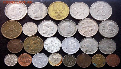 54 разные зарубежные монеты (см. описание). До 14.08_22.14мс - 4
