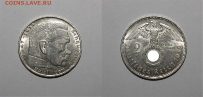 2 рейхсмарки 1938 B 16.08.2016 22.00 мск - рейх