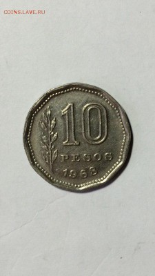 10 Pesos 1968г Аргентина недорого до 20.08.16 в 22.00 по мск - GKWZ4J1rfIA