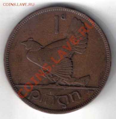 Ирландия 1 пенни 1928 до 3.12 21.00мск - Ирландия 1 пенни 1928-1