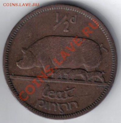 2 пенни 1937 до 3.12 21.00мск - Ирландия 1,2 пенни 1937-1