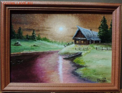 КАРТИНА "У лесной Заимки" холст,масло. Низкий старт - DSCN3782