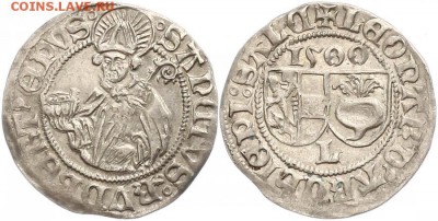 Первая датированная монета Зальцбурга 1500 г. - 1185k