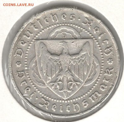 Веймар, 3 марки 1930, Фогельвейде, бюджетная. До 19.08 - 6