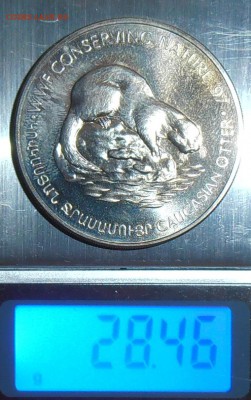 Лот 2 монеты Армении: Чайка 1998 г и Выдра 1997 г. - P8080073.1
