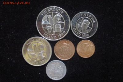 Исландия набор 6 монет до 19.08.16 - Исландия2