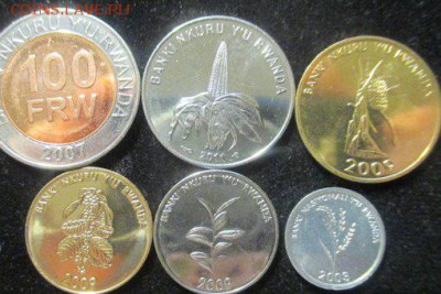 Руанда набор 6 монет до 19.08.16 - Руанда набор 6 монет 2