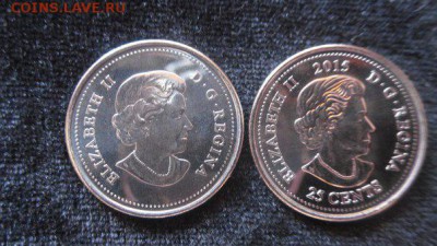 Канада 25 центов 2015 , 2 монеты до 19.08.16 - E5mlKtnJjls