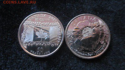 Канада 25 центов 2015 , 2 монеты до 19.08.16 - Qv8My_ztPz0