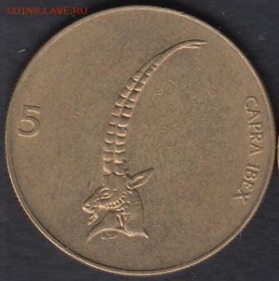 Словения 5 толаров 1993 до 18.08.2016 21-00 - 02