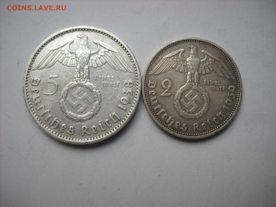 Германия (Третий рейх) 5-2 рейхсмарок, 1938 г. 1939 - DSCN9065[1].JPG