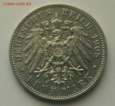 Саксония, 5 марок 1908 до 22.08 в 22.30 по Мск - сакс рр.JPG