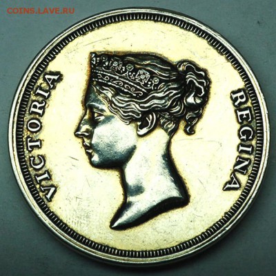 Наградная британская медаль. Серебро 43 гр. До 19.08_22.04мс - 7691