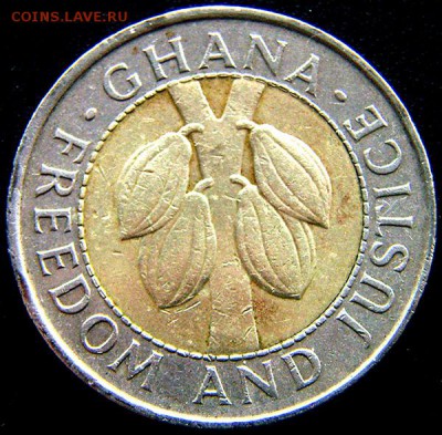 Гана_100 седи 1997 "Дерево какао". Биметалл; до 19.08_22.20м - 11201