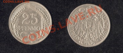 25 пфенингов 1910 А - 25-пф-скан