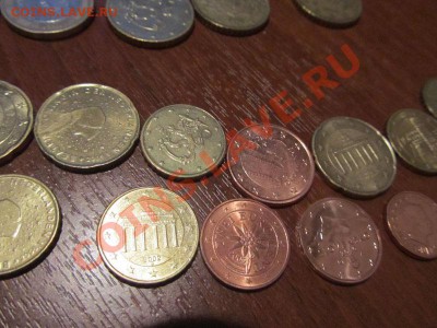 лот монет евро с номинала, включ. Сан-Марино - c2