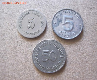 Монеты Германии 1876-1969 гг. (3 шт.) До 23.08.2016 г. - IMG_4908.JPG