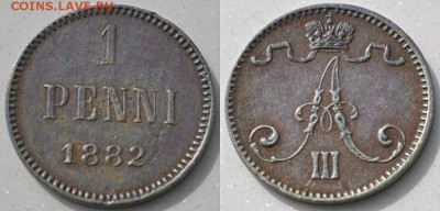 1 пенни 1865, 1871, 1872, 1882, 1904 - 1_penni_1882_g_redkaja_bitkin_r1_tirazh_100_tys_sht_russkaja_finljandija