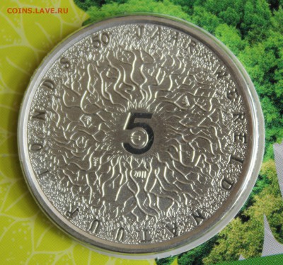 С 1 руб. НИДЕРЛАНДЫ 5 евро 2011г. 50 лет WWF пруф до 29.08 - IMG_2802.JPG