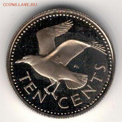 Барбадос 10 центов 1974 Крачка до 29.08.16 в 22.00мск (Г262) - 4-бар10а