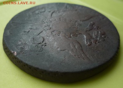 5 копеек 1763г перечекан,оценка - переч.гурт