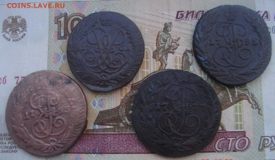 Лот 2 копейки 1761-1795 до 26-08-2016 до 22-00 по Москве - 2 Е А