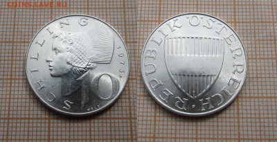 Австрия 10 шиллингов 1973 года Женщина из Вахау - 24з