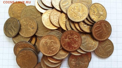 10коп сп 2009 (54ш), 2013г (28ш), 2007 (18ш)  до 31.08. - 10 коп спмд9