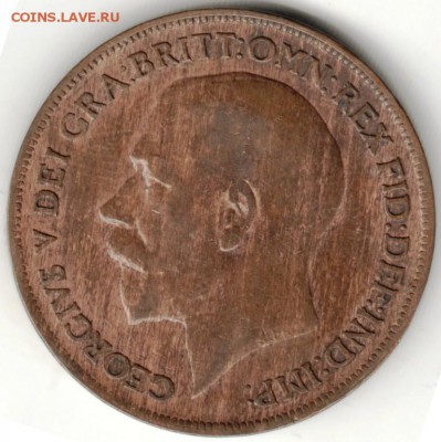 Великобритания. 1 пенни 1920 г. до 24.00 30.08.16 г. - Scan-160824-0012