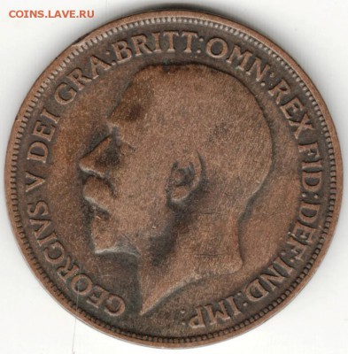 Великобритания. 1 пенни 1913 г. до 24.00 30.08.16 г. - Scan-160824-0014
