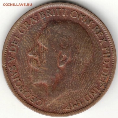 Великобритания. 1 пенни 1927 г. до 24.00 30.08.16 г. - Scan-160824-0018