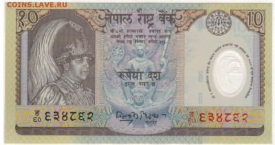 НЕПАЛ 10 РУПИЙ 2005 АНТИЛОПЫ ПОЛИМЕР.01.09 В 22.00МСК (Г330) - 1-1неп5р2005а