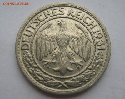 ВЕЙМАРСКАЯ республика 50 пфеннигов 1931 D. - 038.JPG