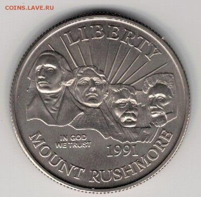 2 ДОЛЛАРА 1991D ГОРА РАШМОР 01.09.16 В 22.00МСК (Г366) - 4-сша