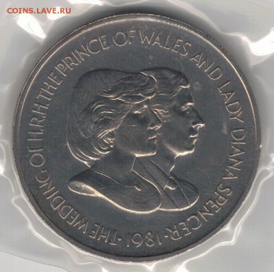 ФОЛКЛЕНДЫ КРОНА 1981 ЧАРЛЗ И ДИАНА ДО 01.09 В 22Ч (Г350) - 4-фол81