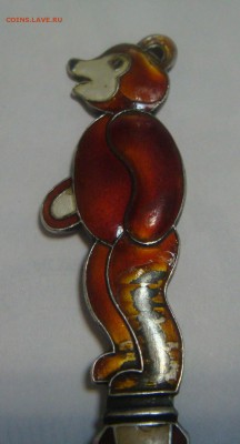 Ложка чайная детская "Мишка",916 пр.,эмаль, Таллин - DSC04914.JPG