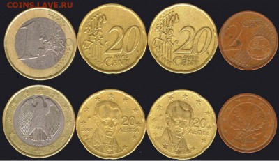 Монеты Евро из оборота до 21.00 мск 03.09.2016 - Монеты евро