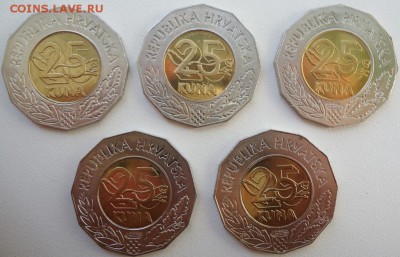Хорватия. 25 кун. Все 11 монет биметалл. 1997-2013 - DSC04915.JPG