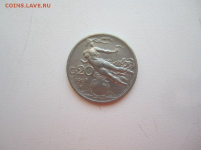 20 чентезимо Италия 1908 год - rlJNRmSgqxw