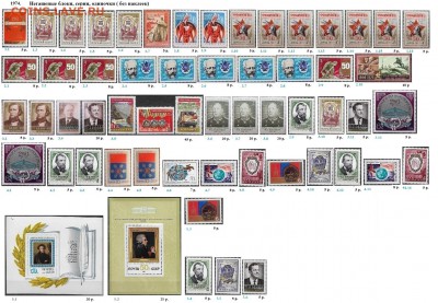 СССР 1974-1975. ФИКС - 1.1974. Блоки, марки