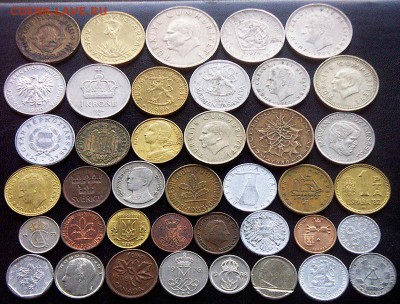 72 разные зарубежные монеты (см. описание). До 29.08_22.00мс - 1