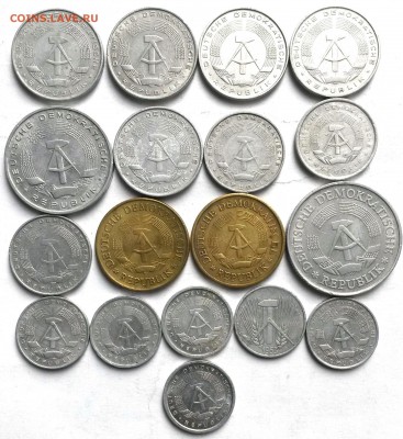 ГДР. 18 монет 1953-1989г  Окон 1.09.16 в 21.00мск - 4