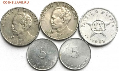 Куба. 5 монет 1962-1988г  Окон 1.09.16 в 21.00мск - куб3