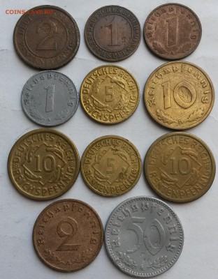 Рейх. 11 монет 1923-1941г  Окон 1.09.16 в 21.00мск - 3