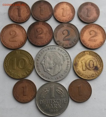 ФРГ 14 монет 1970- 1992г.  Окон 1.09.16 в 21.00 мск - 4