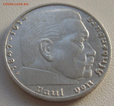 3 рейх , 2 марки 1937 двор Е , Гинденбург до 31 августа - IMG_0724.JPG