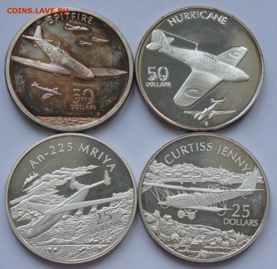 Покупаю серебренные монеты НИУЭ, Острова Кука, Тувалу и т.д. - самолеты2